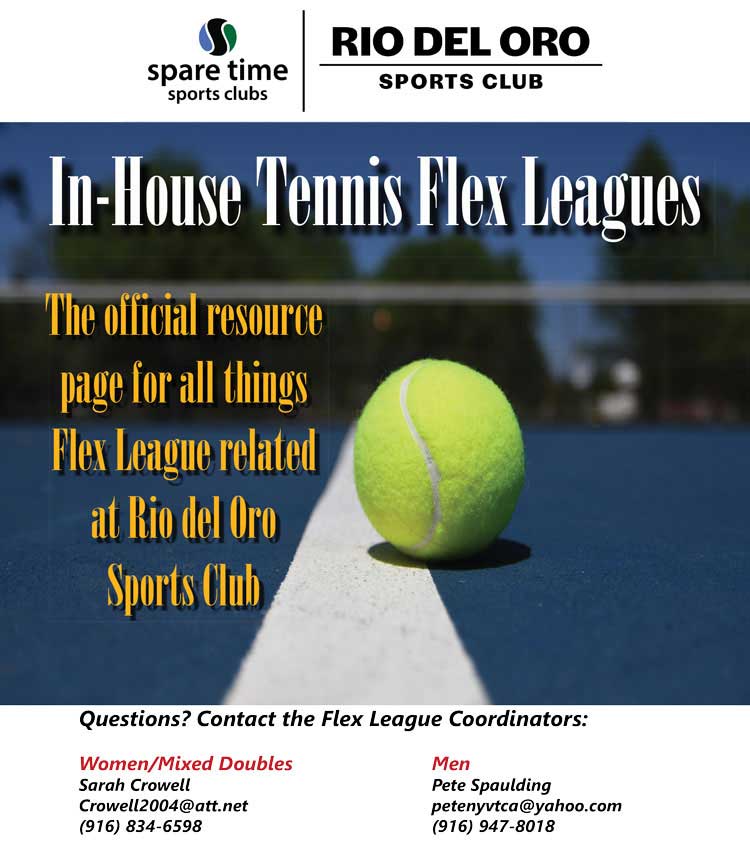In-House Tennis Flex Leagues Promotional Banner