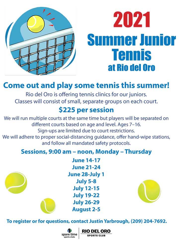 Summer Junior Tennis Promotional Banner