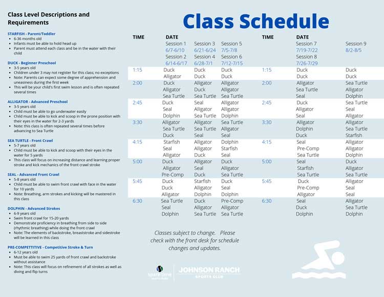Summer Swim Lesson Promotional Banner