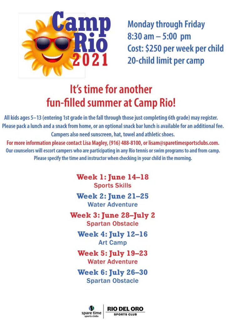 CAMP RIO 2021 promotional banner