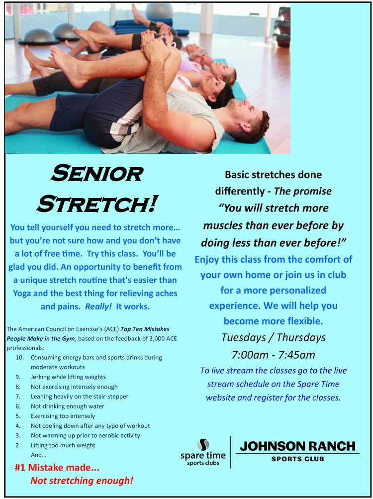 Man and women stretching on gym