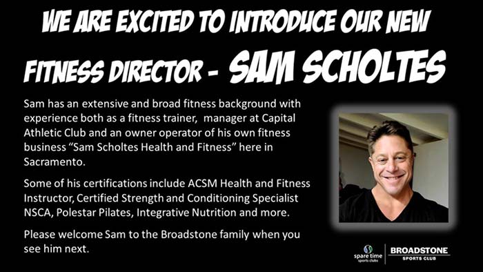 Fitness Director Sam Scholtes