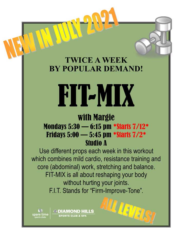 Fit Mix text promotional banner