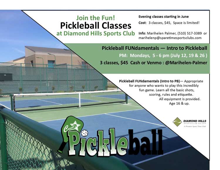 Pickleball Classes promotional banner