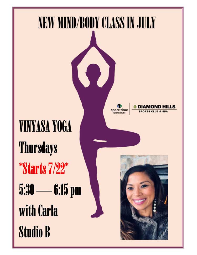 Mind Body Class in July Promotional banner