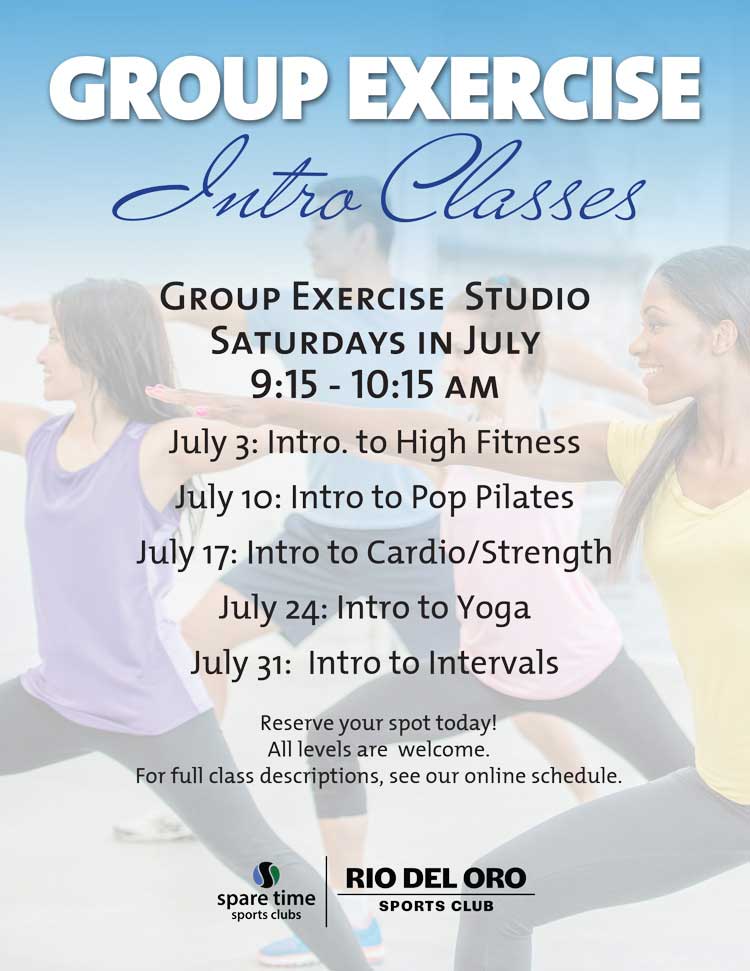 Group Exercise Intra Classes Promotional Banner