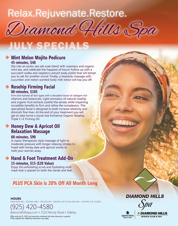 July SPA Specials Promotional Banner