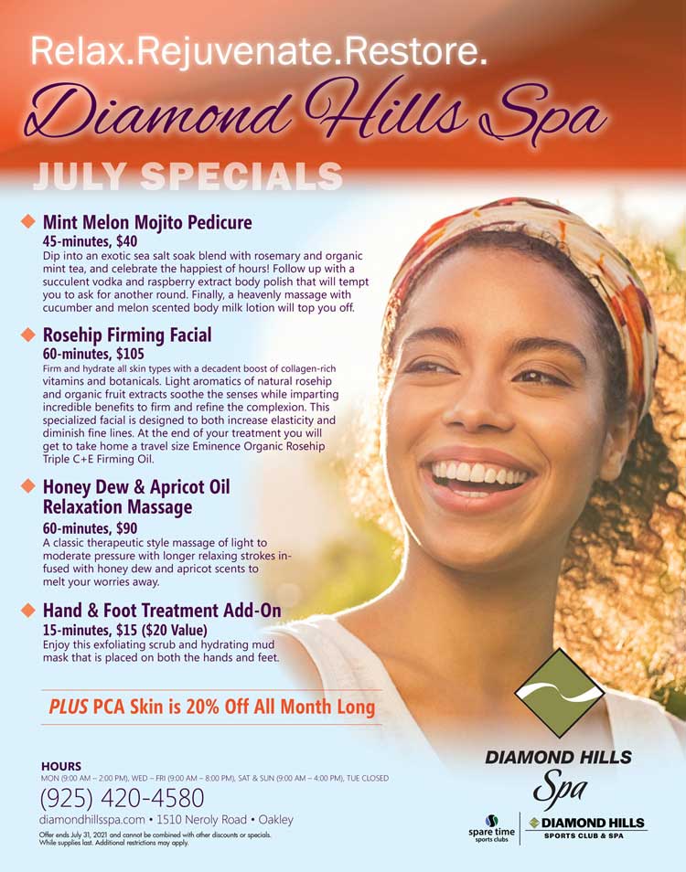 July SPA Specials Promotional Banner