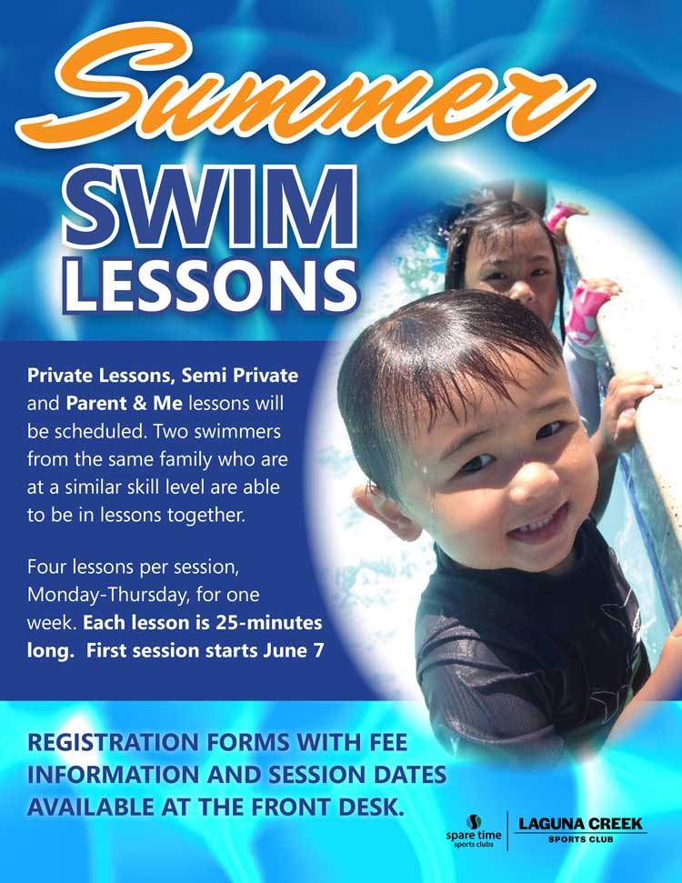Summer Swim Lessons Promotional Banner