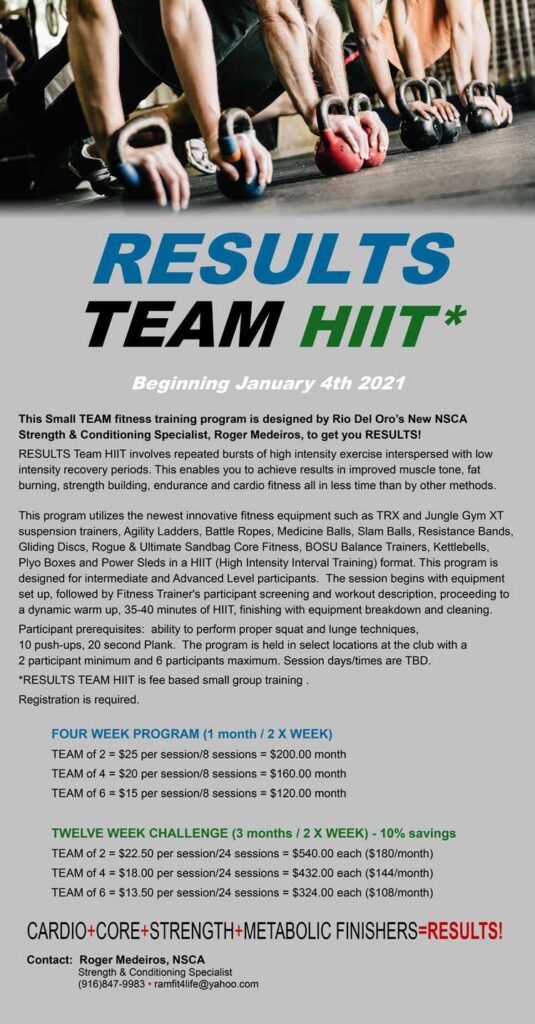 Result Team HIIT announcement text illustration