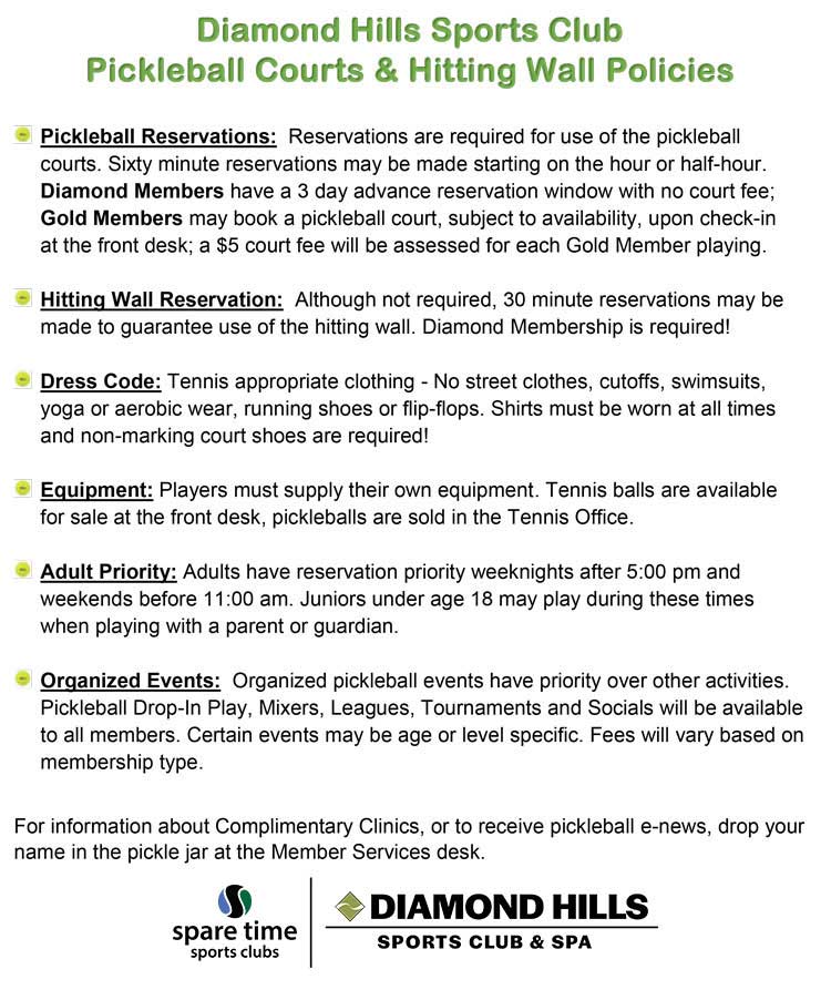 Pickleball Policies Promotional Banner