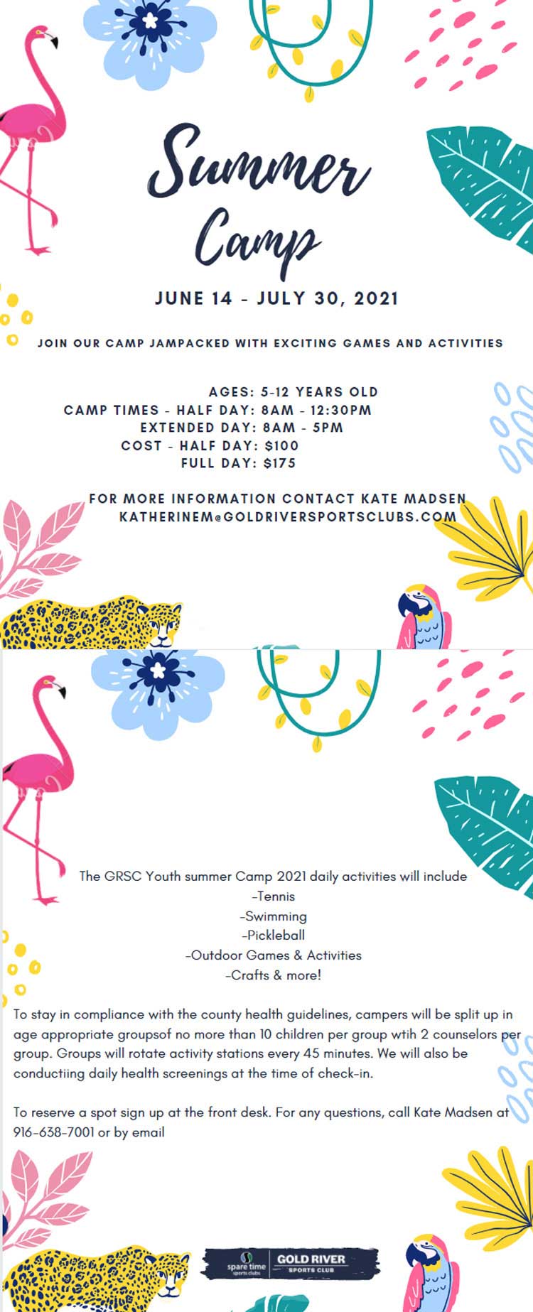 Summer Camp promotional Text Banner