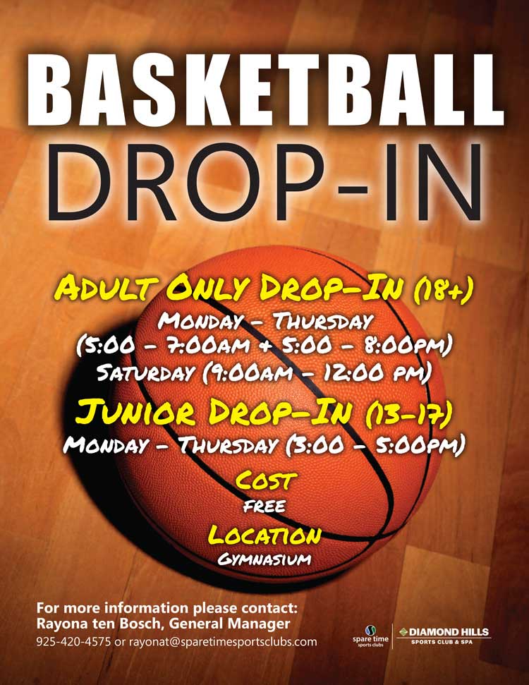 Basketball Drop-In Promotional Banner