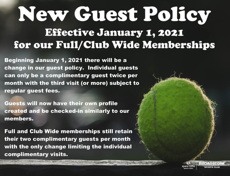 new guest policy effective january 1, 2021