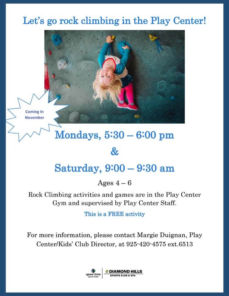 let's go rock climbing in the play center