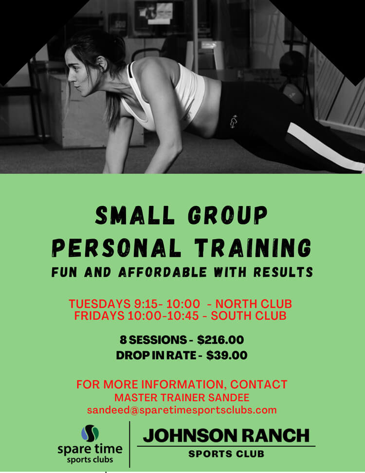 Small Group Personal Trainer flyer