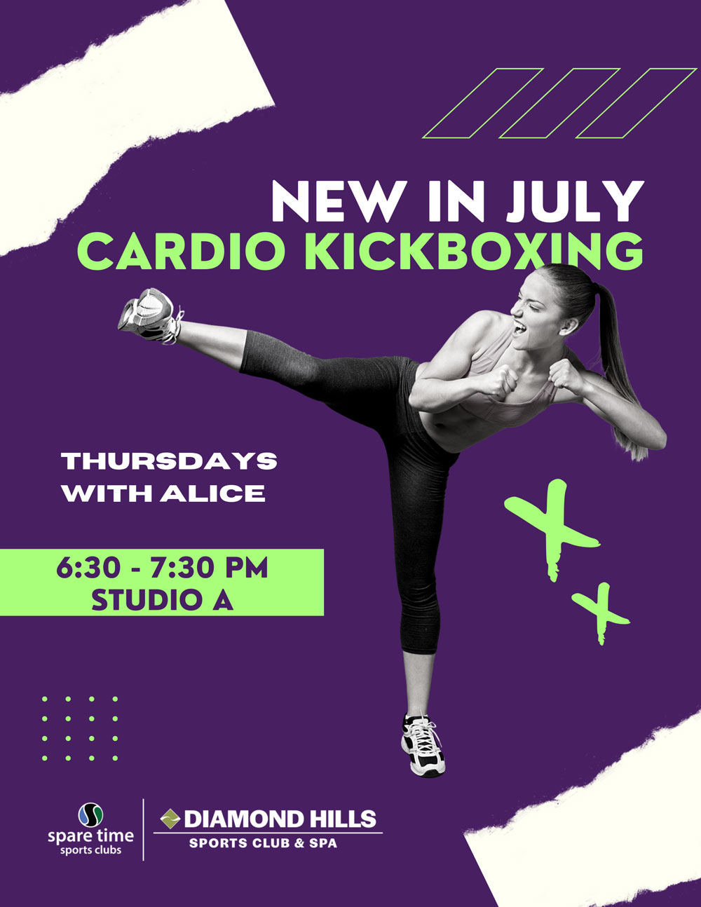 Cardio kickboxing new in july
