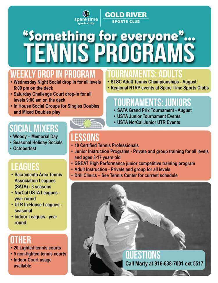 Gold River Tennis Programs in Sacramento